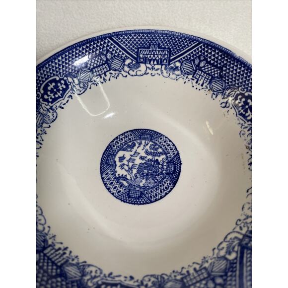 9 Inch Blue Willow Ware Vegetable Bowl by ROYAL China (USA) - Picture 2 of 5